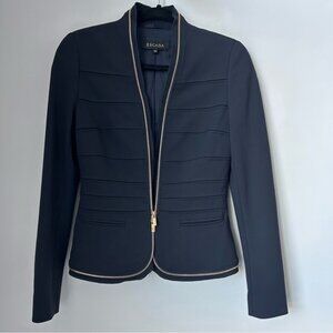 Escada Zipper Detail Blazer Jacket